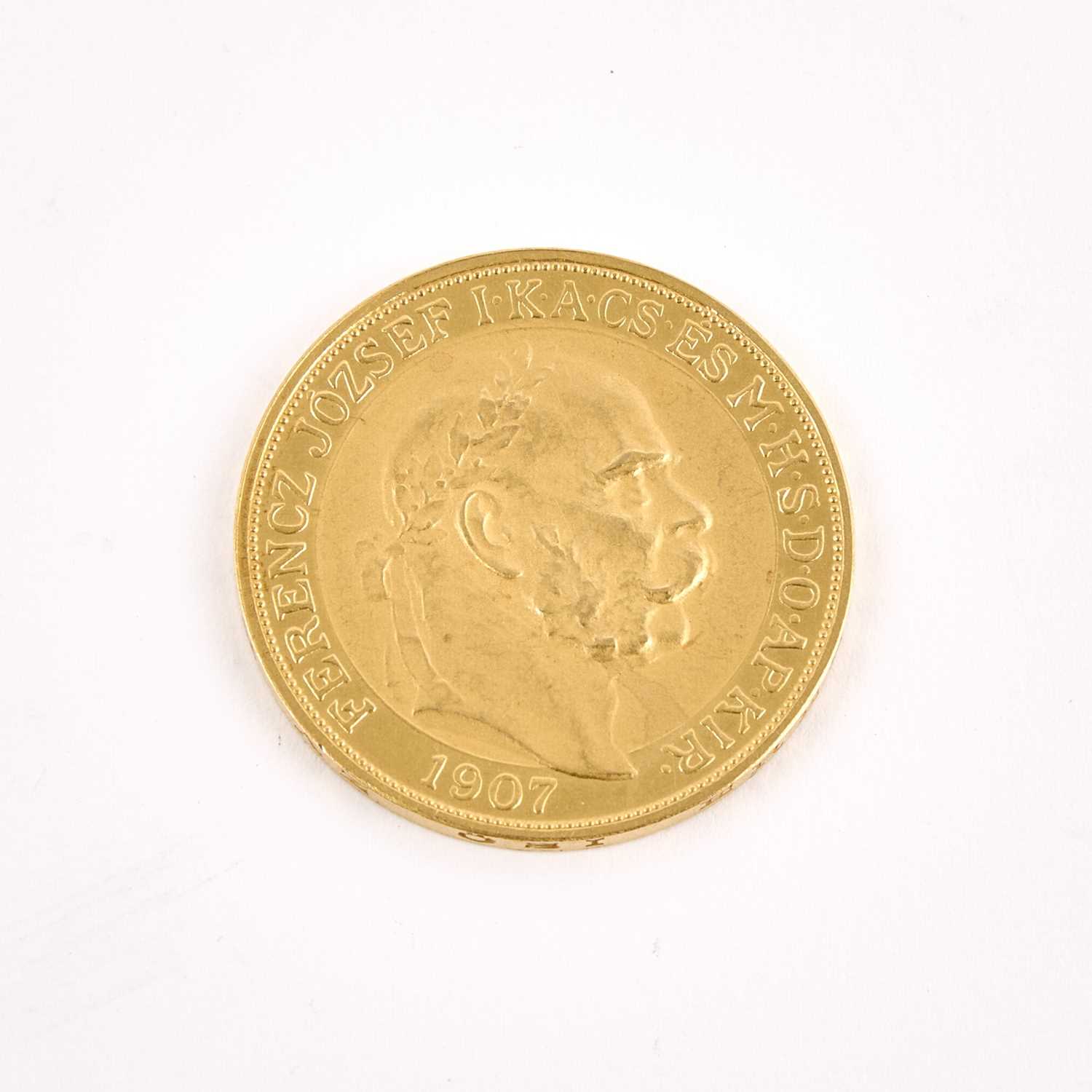 Lot 1082 - Hungary 1907 100 Korona 40th Anniversary of Coronation Proof Fr. 95, KM # 490