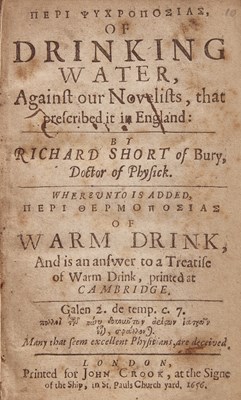 Lot 111 - Richard Short on the perils of drinking water