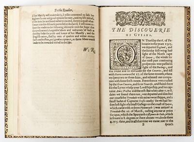 Lot 571 - A very scarce 1596 issue of Raleigh's discovery of Guiana
