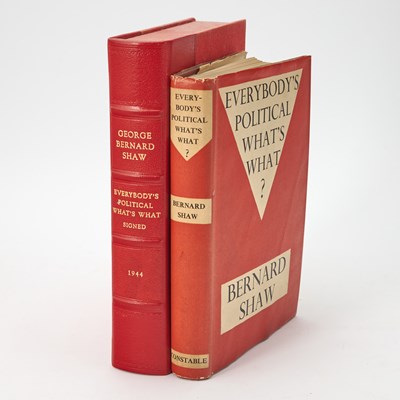 Lot 155 - Shaw inscribes his book with a great title