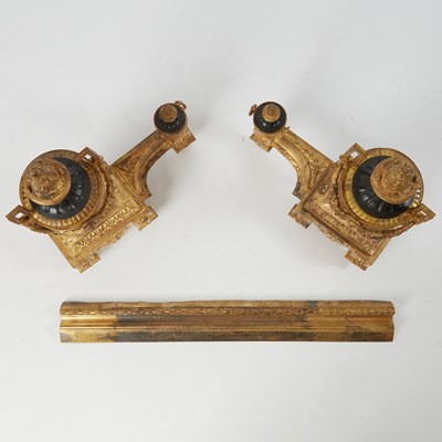 Lot 254 - Louis XVI Style Gilt-Bronze Fender Set