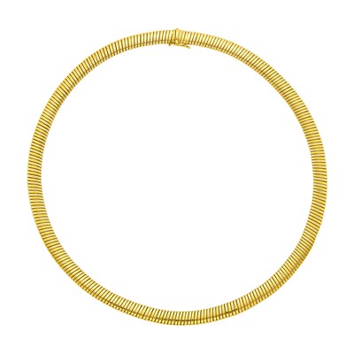 Lot 2 - Cartier Gold Snake Link Necklace