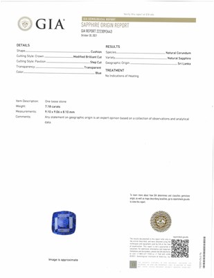 Lot 124 - Unmounted Sapphire