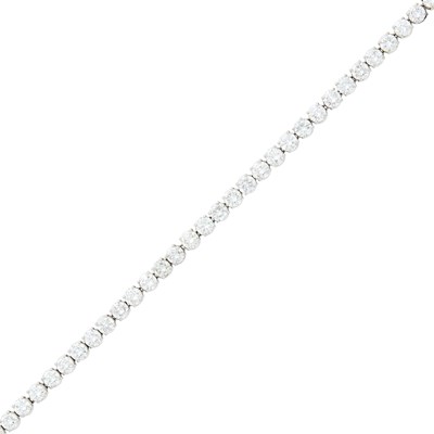 Lot 131 - White Gold and Diamond Bracelet