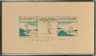 Lot 384 - An original Eek and Meek comic strip gifted to Al Jaffee