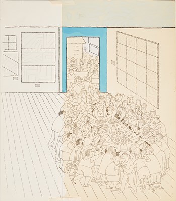Lot 368 - A satirical take on art gallery openings