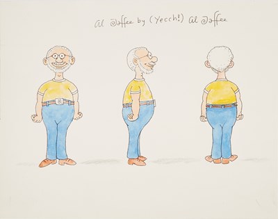 Lot 376 - A group of self-portraits intended as animation reference for an unmade documentary by Terry Gilliam
