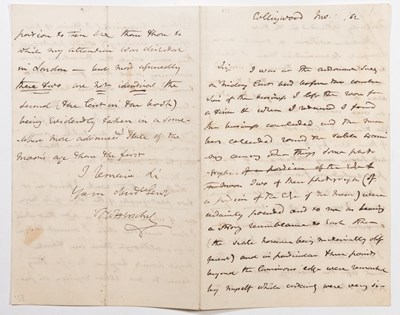Lot 110 - A letter from John Herschel discussing photography