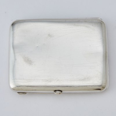 Lot 558 - Russian Silver Cigarette Case entitled "Progress" or "Commercial Russia"