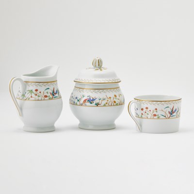 Lot 333 - Limoges Porcelain "Audubon" Pattern Partial Dinner Service