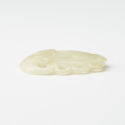Lot 57 - A Chinese White Jade Pendant
