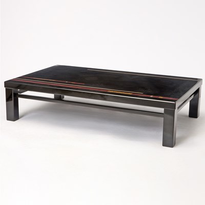 Lot 712 - Black Lacquer Low Table