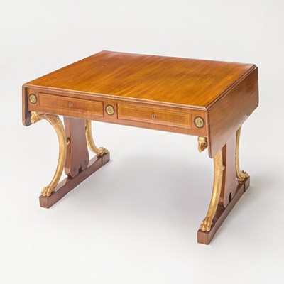 Lot 716 - Baltic Mahogany and Parcel-Gilt Sofa Table