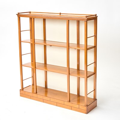 Lot 723 - Inlaid Satinwood Open Bookshelf