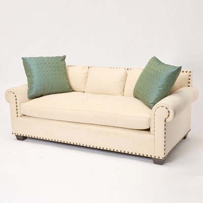Lot 735 - Cream Upholstered Sofa