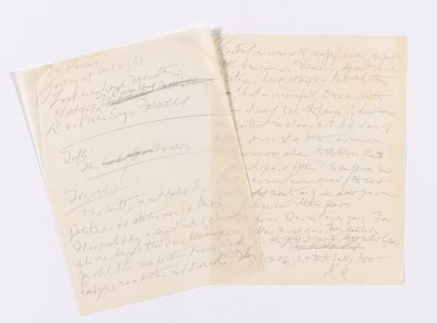 Lot 733 - Chandler's manuscript foreword to "The Pencil," the final Marlowe story