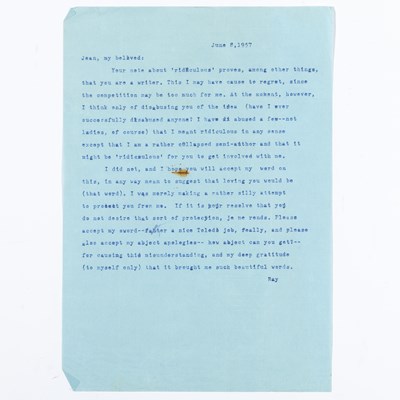 Lot 716 - Chandler to Jean: "Je me rends"