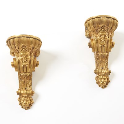 Lot 145 - Pair of Louis XV Style Ormolu Wall Brackets