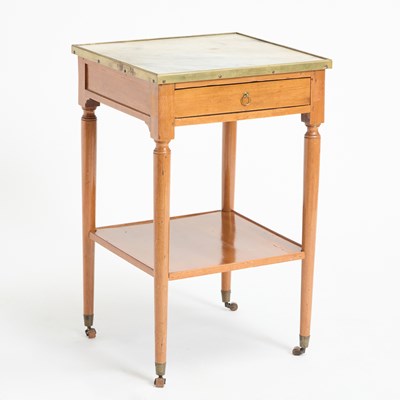 Lot 176 - Empire Brass-Mounted Fruitwood Writing Table