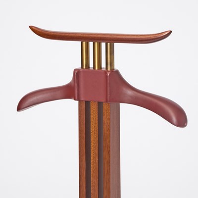 Lot 175 - Hermès Brass, Leather and Mahogany Valet
