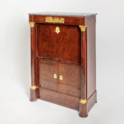 Lot 590 - Empire Mahogany Secretaire a Abattant