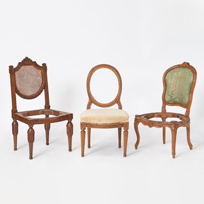 Lot 226 - Group of Three Continental Side Chairs
