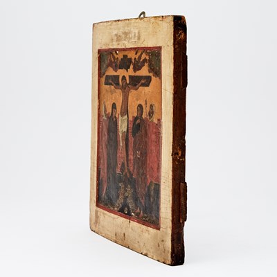 Lot 511 - Russian Icon of the Crucifixion