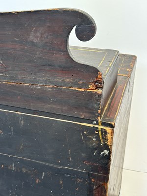 Lot 1054 - Grain Painted and Paint-decorated Pine Sewing Desk