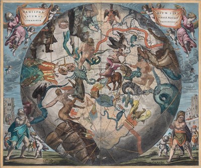 Lot 59 - A finely colored map of the southern stars from Cellarius' celebrated celestial atlas