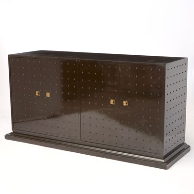 Lot 172 - Tommi Parzinger Style Black Lacquered Sideboard