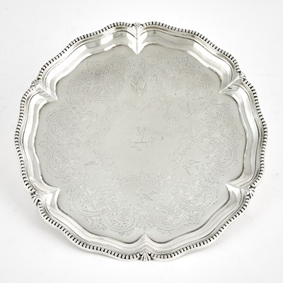 Lot 533 - Victorian Sterling Silver Salver