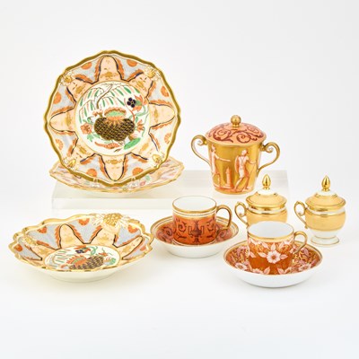Lot 573 - Three Ridgway Porcelain Water Lily Pattern Dessert Wares