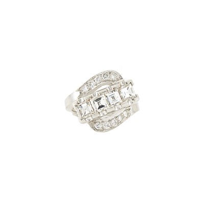 Lot 1149 - Platinum and Diamond Ring