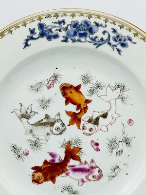 Lot 1079 - Set of Six Chinese Famille Rose Porcelain Plates