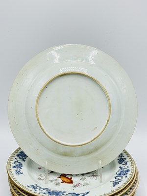 Lot 1079 - Set of Six Chinese Famille Rose Porcelain Plates