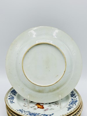Lot 1079 - Set of Six Chinese Famille Rose Porcelain Plates