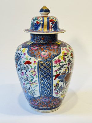 Lot 1085 - Three Chinese and Japanese Porcelain Covered Jars