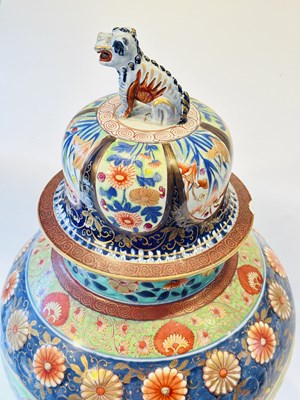 Lot 1085 - Three Chinese and Japanese Porcelain Covered Jars