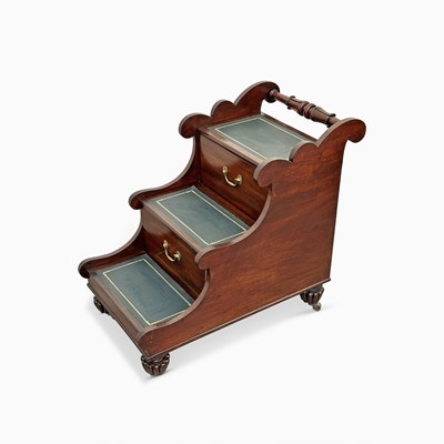Lot 1058 - Classical Mahogany Metamorphic Library Steps