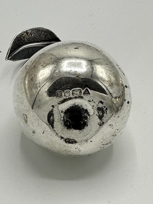 Lot 1186 - Group of English Sterling Silver Fruit and Vegetables