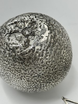 Lot 1186 - Group of English Sterling Silver Fruit and Vegetables