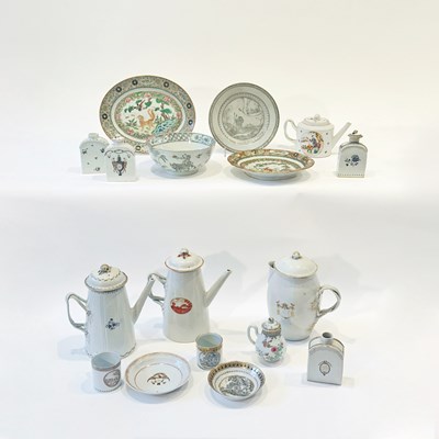 Lot 1061 - Group of Chinese Export Porcelain Table Articles
