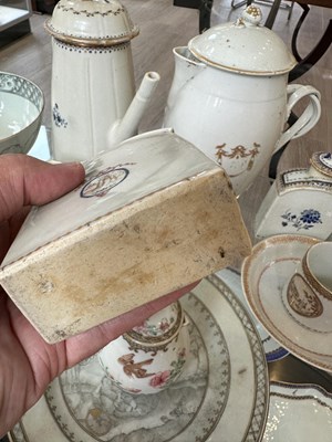 Lot 1061 - Group of Chinese Export Porcelain Table Articles