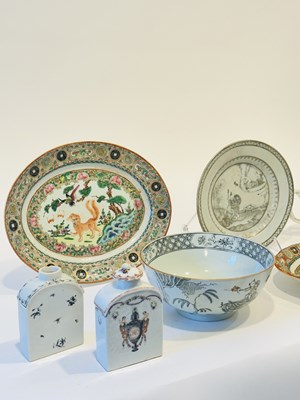 Lot 1061 - Group of Chinese Export Porcelain Table Articles