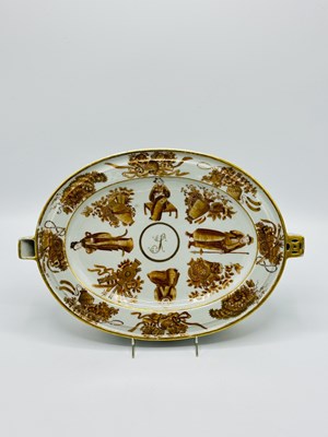 Lot 1063 - Chinese Export Porcelain Covered Warming Platter from the Silsbee Family Service