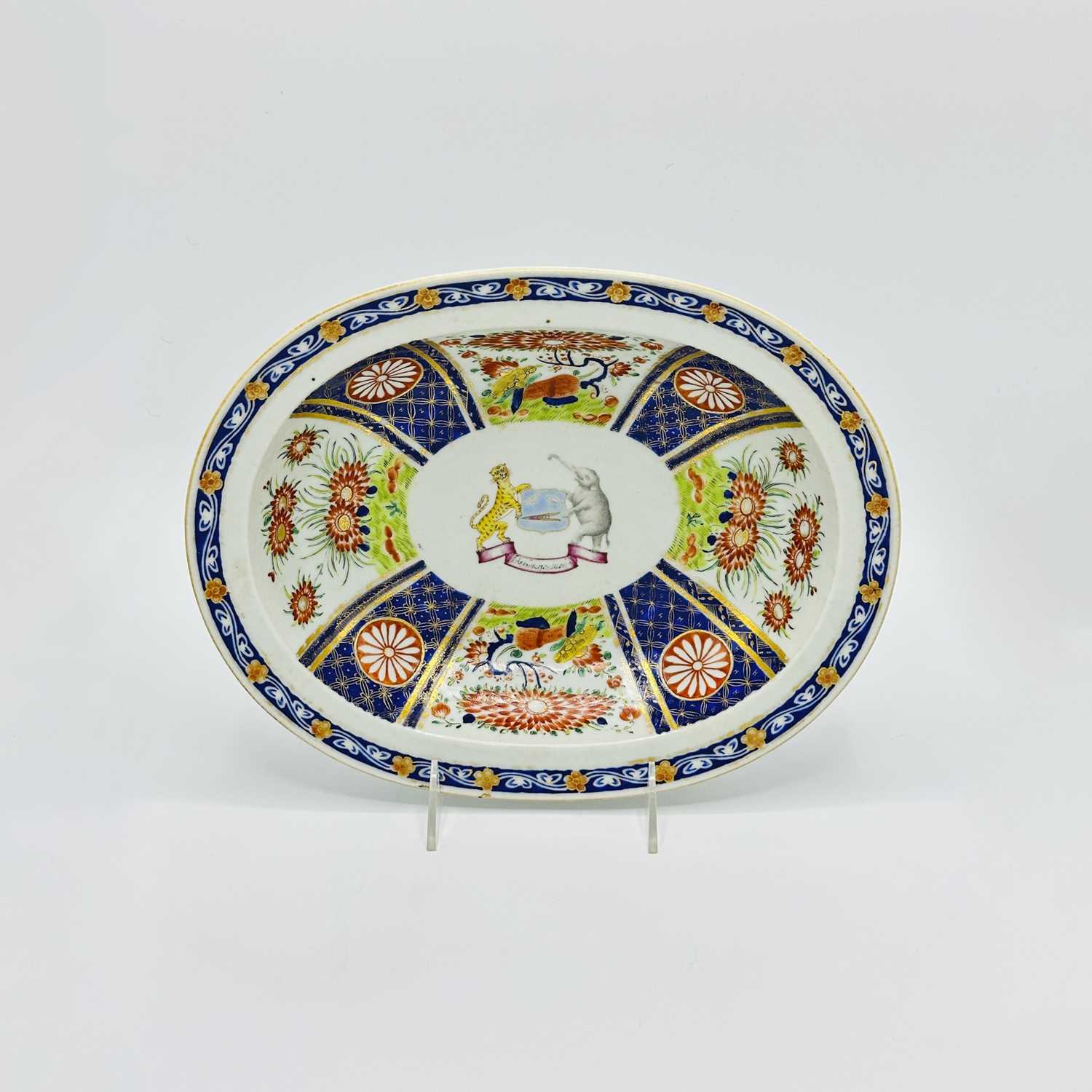 Lot 1066 - Chinese Export Porcelain Indian Market Deep Dish