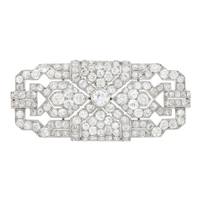 Lot 197 - Platinum and Diamond Brooch