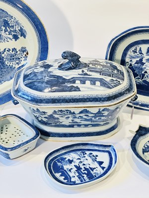 Lot 1069 - Group of Blue and White Chinese Export Porcelain