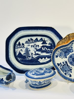 Lot 1069 - Group of Blue and White Chinese Export Porcelain