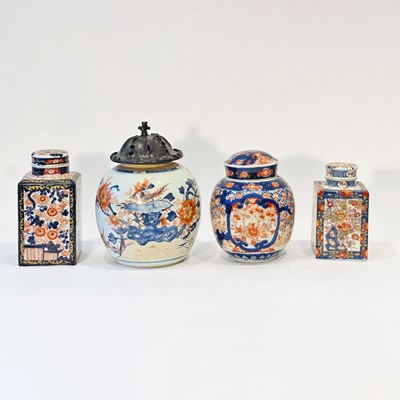 Lot 1075 - Group of Four Imari Porcelain Jars